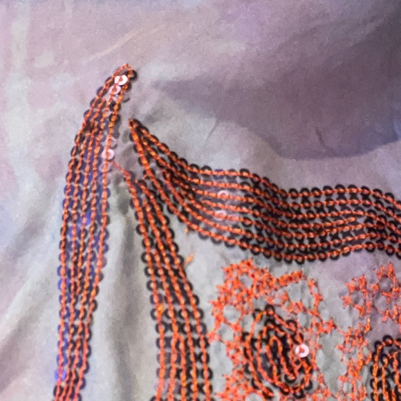 HALE BOB Silk Swirl Draped Embellished Blouse - Picture 14 of 16